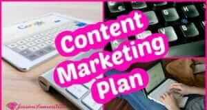 How to Make Sure Your Content Marketing Plan Doesn’t Flop photo with text saying content marketing plan