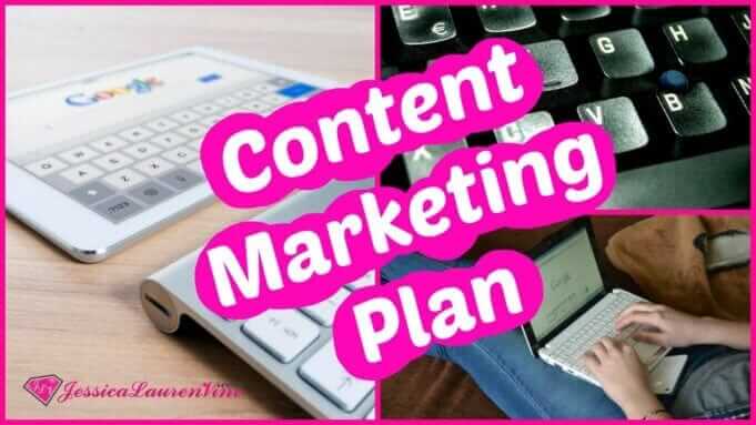 photo with text saying content marketing plan