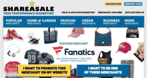 Is ShareASale Affiliate Network a Scam? shareasale homepage