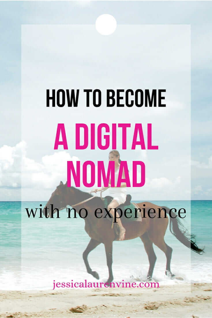 digital nomad on the beach