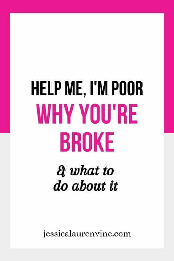 This is a great blog post! I’ve said help me, I’m poor more than a couple of times and this article really helped me understand why. If you’re wondering why you’re broke, this is a great article to read and share with a friend. #moneyproblems #moneytips #gettingpaid #makingmoney #savingmoney
